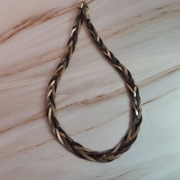 Vintage Multi Tone Serpent Chain Necklace - Picture 7 of 8